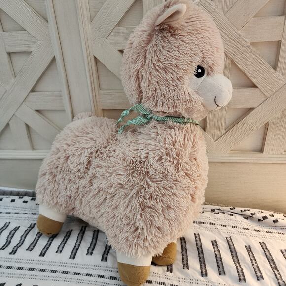 Fiesta Luke Luna Llama Plush 18" Beige Fur Sewn Eyes Stuffed Animal Toy C171155 - Picture 1 of 7
